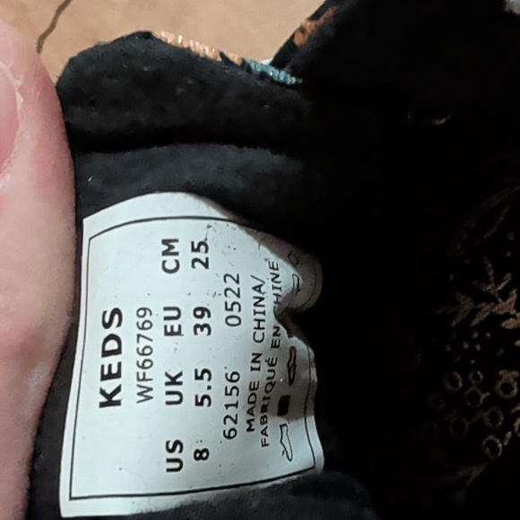 Keds Kickback Rifle Paper Co. Lottie slip on women’s sneakers. LIKE NEW - Picture 3 of 4